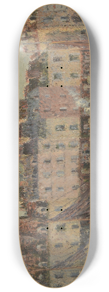 Gustave Loiseau - Le Quai Duquesne  Dieppe 8.25 inch art skate deck