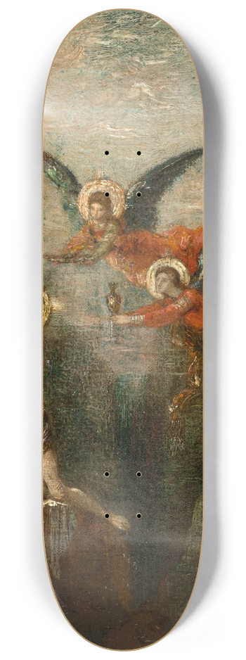 Gustave Moreau - A Saint In The Desert 8.25 inch art skate deck