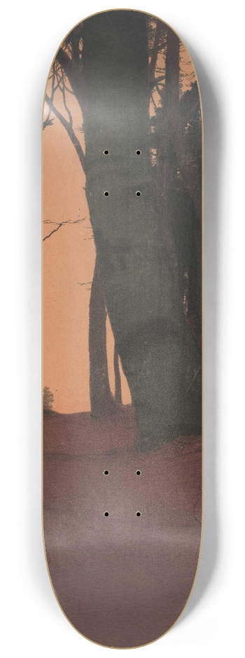 Gustav Kampmann - Abend im Wald 8.25 inch art skate deck