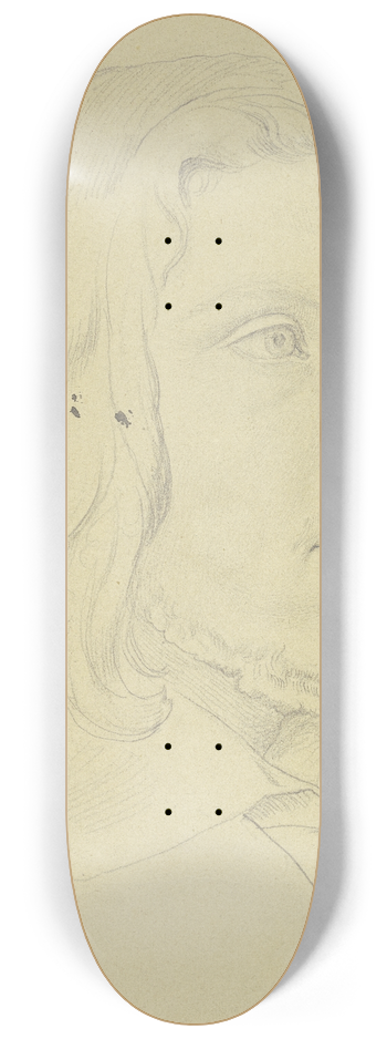 Gustav Kaupert - Bildnis eines Mannes im Dreiviertelprofil nach rechts 8.25 inch art skate deck