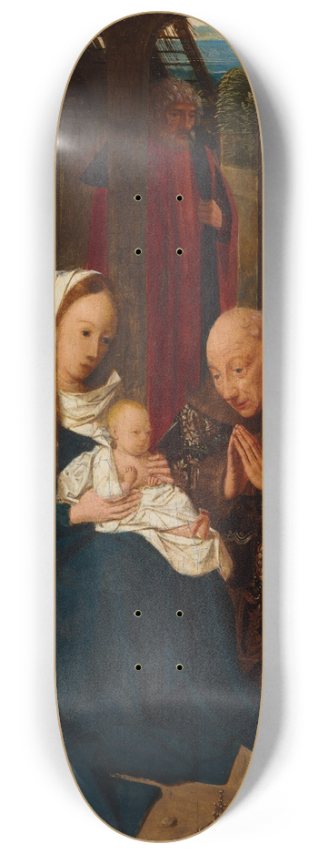 Geertgen tot Sint Jans - The Adoration of the Magi 8.25 inch art skate deck