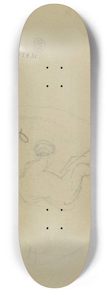 Gustav Schraegle - Figure in the round 8.25 inch art skate deck