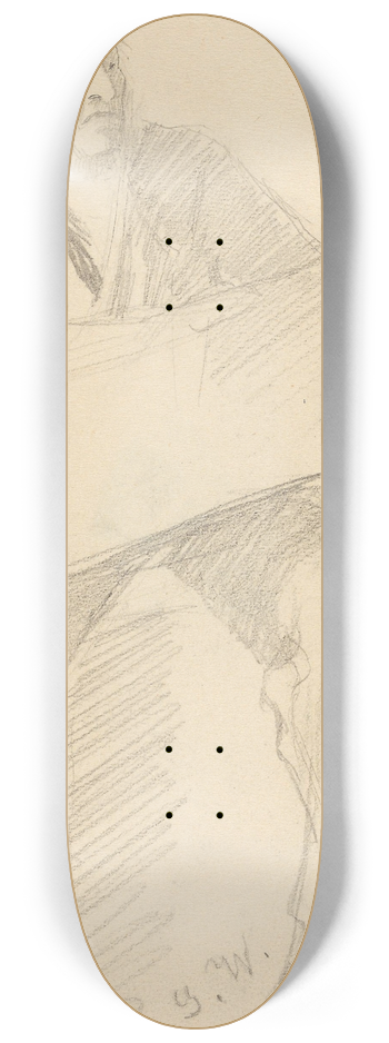 Gustav Wentzel - A Man Reading 8.25 inch art skate deck