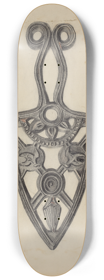 Genevieve Jordan - Trivet 8.25 inch art skate deck