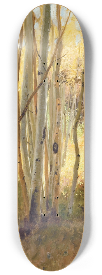 Hamilton Hamilton - Sunlit Birch Forest 8.25 inch art skate deck