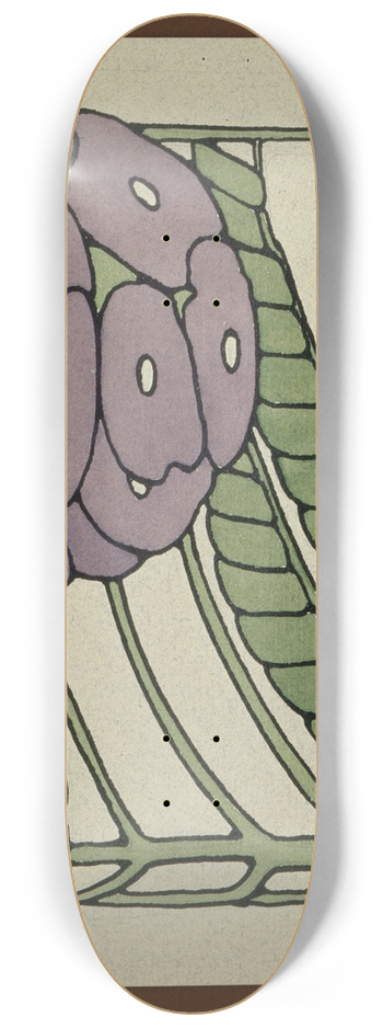 Hannah Borger Overbeck - Purple Stylized 8.25 inch art skate deck