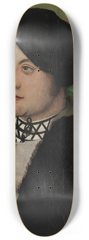 Hans Baldung - Portrait of a young man 8.25 inch art skate deck