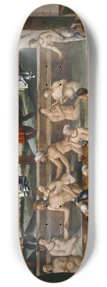 Hans Bock the Elder - The Bath at Leuk 8.25 inch art skate deck