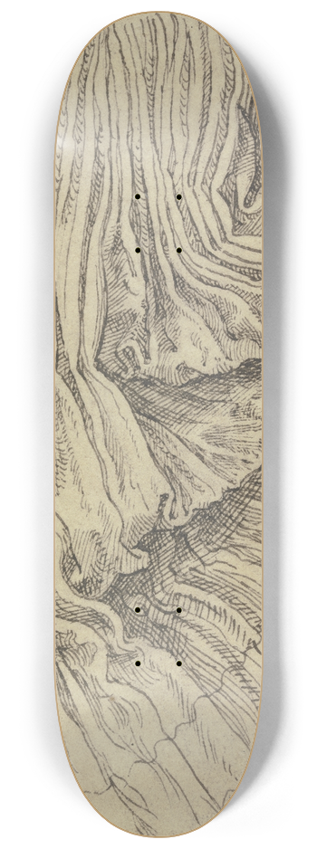 Hans Brosamer - Pleated skirt 8.25 inch art skate deck