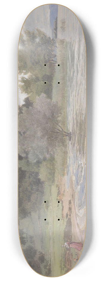 Hans Gude - Arenenberg at Ermatingen, Bodensee 8.25 inch art skate deck