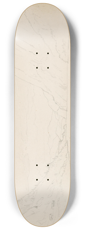 Hans Gude - Bt p stranden, Byrtevatn 8.25 inch art skate deck
