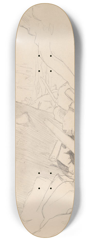 Hans Gude - Fastsittende tmmer, Labro 8.25 inch art skate deck