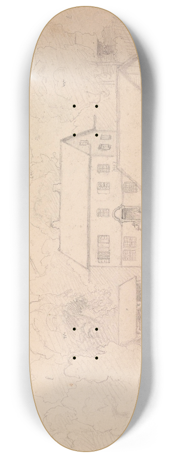 Hans Gude - Flesje grd, Balestrand 8.25 inch art skate deck