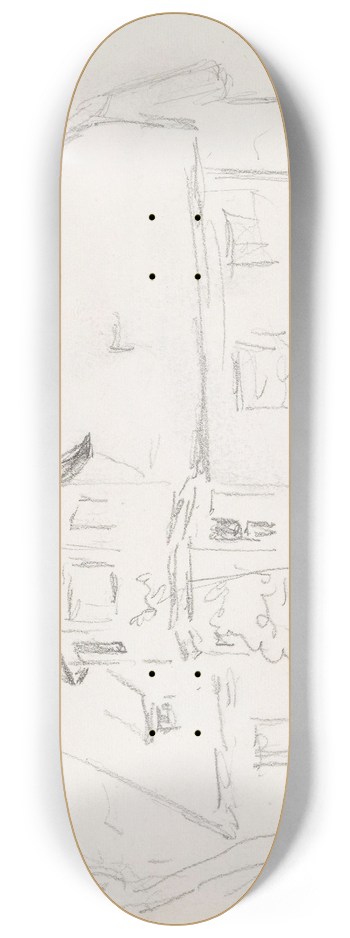 Hans Gude - House 8.25 inch art skate deck