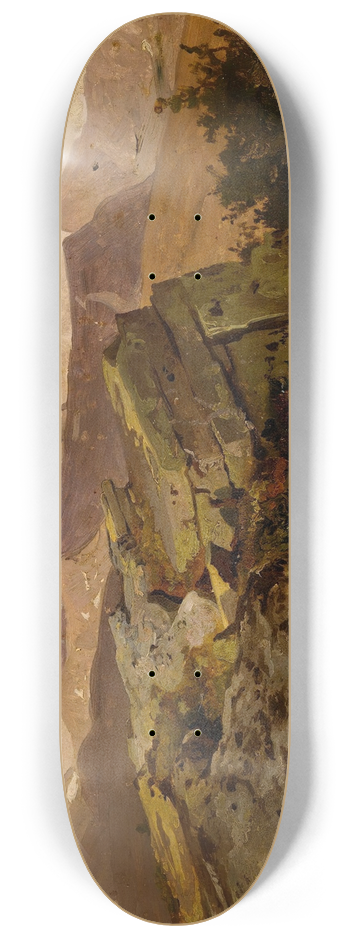 Hans Gude - Norwegian Highlands 8.25 inch art skate deck