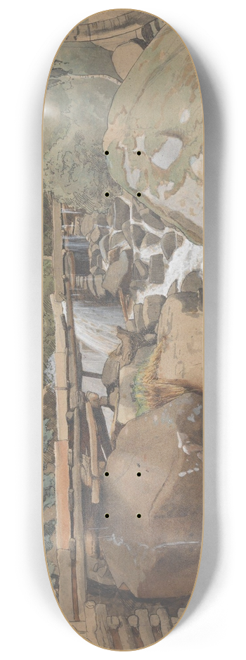 Hans Gude - Untitled 8.25 inch art skate deck