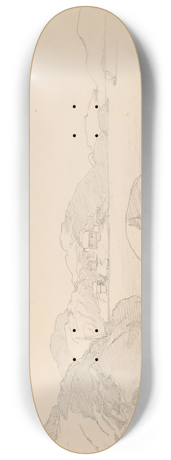 Hans Gude - Utsikt mot Toner 8.25 inch art skate deck
