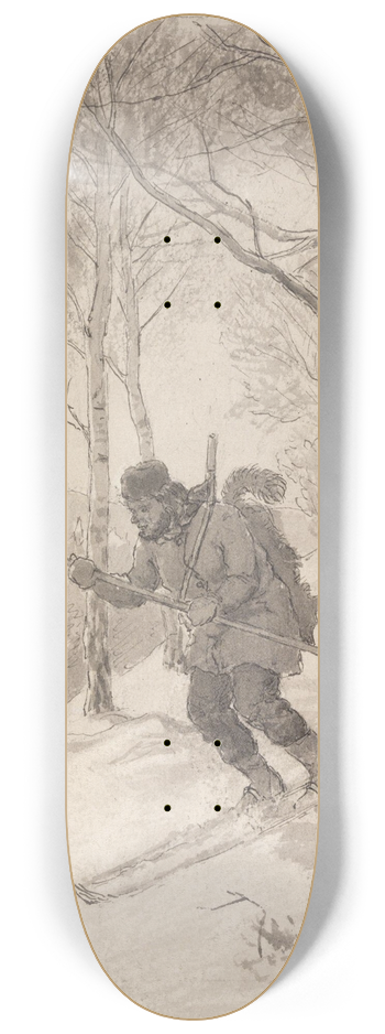 Hans Gude - Venturing downhill 8.25 inch art skate deck