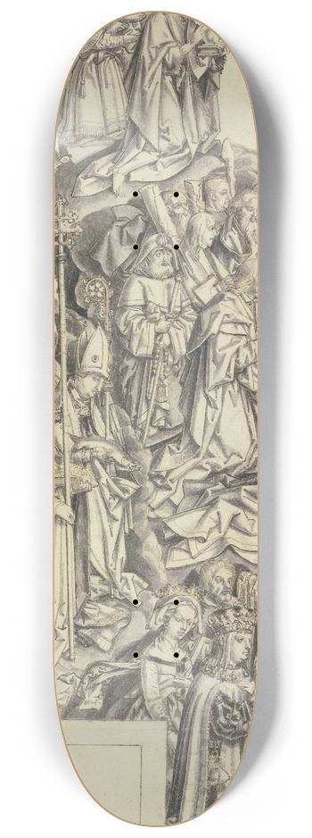 Hans Holbein The Elder - Linker Flgel eines Allerheiligenaltars 8.25 inch art skate deck