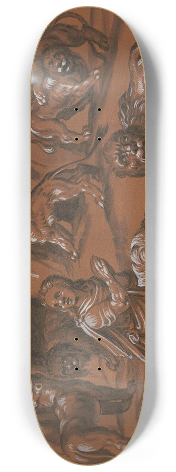 Hans Hug Kluber - Daniel in der Lwengrube 8.25 inch art skate deck