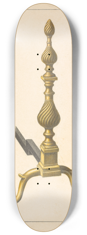 Hans Korsch - Andiron (one of pair) 8.25 inch art skate deck