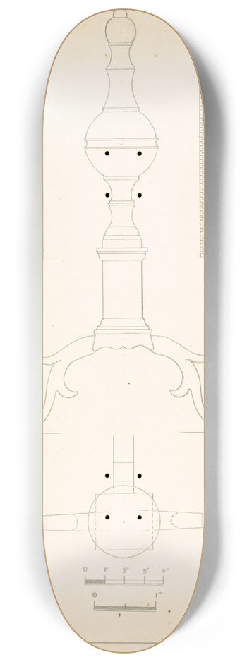 Hans Korsch - Andiron (one of pair) 8.25 inch art skate deck