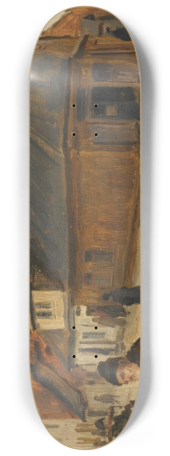 Hans Larwin - Strasse in Tomaszow 8.25 inch art skate deck