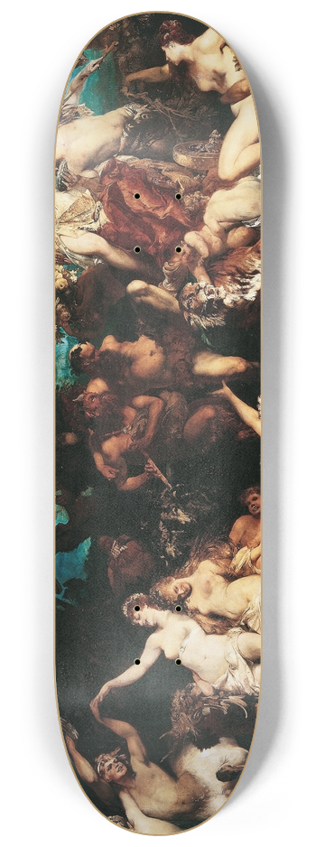 Hans Makart - Bacchus and Ariadne 8.25 inch art skate deck