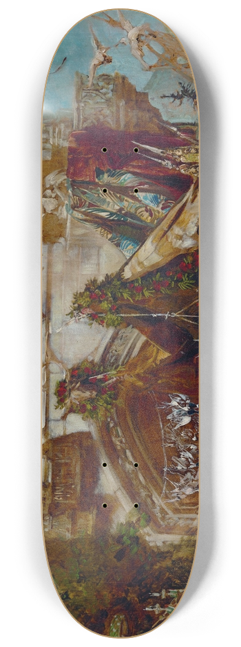 Hans Makart - The Hunting Castle 8.25 inch art skate deck