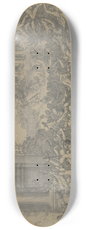 Hans Rottenhammer - Der Bethlehemitische Kindermord vor einer Landschaft mit antiken Gebuden 8.25 inch art skate deck