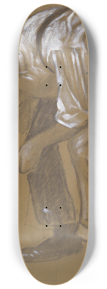 Hans Thoma - A Man Bending Over 8.25 inch art skate deck
