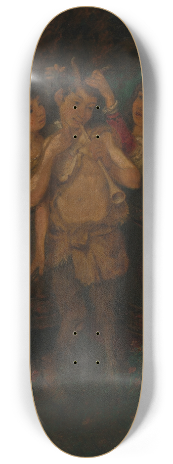 Hans Thoma - Der gefeierte Pan 8.25 inch art skate deck