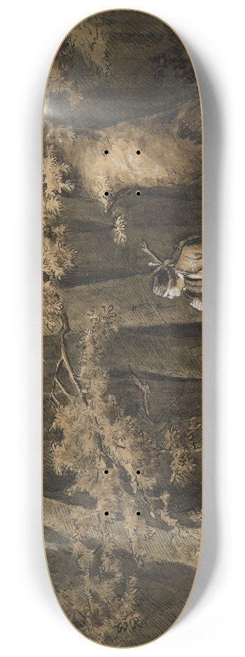 Hans Thoma - Der Jger im Wald 8.25 inch art skate deck