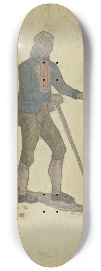 Hans Thoma - Farmer from the Black Forest 8.25 inch art skate deck