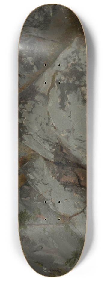 Hans Thoma - Felsblcke mit Tnnchen 8.25 inch art skate deck