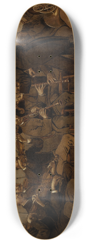 Hans Thoma - Lndliche Musikkapelle 8.25 inch art skate deck
