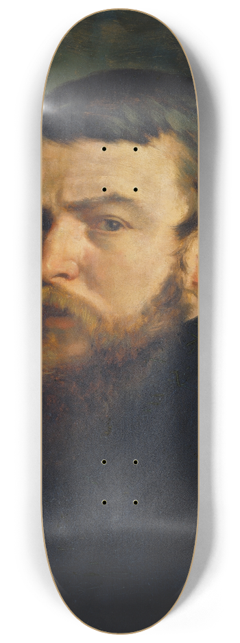 Hans Thoma - Self-Portrait from Munich 8.25 inch art skate deck