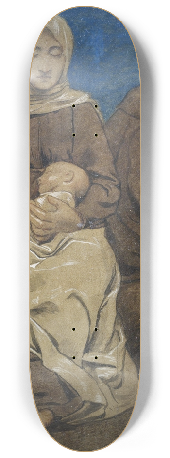 Hans Thoma - The Rest on The Flight into Egypt 8.25 inch art skate deck