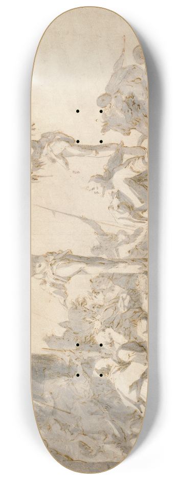 Hans von Aachen - The Crucifixions 8.25 inch art skate deck