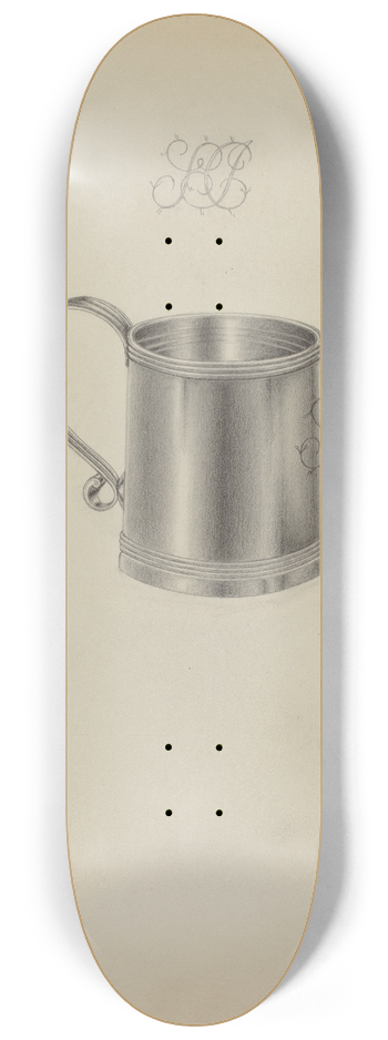 Hans Westendorff - Silver Mug 8.25 inch art skate deck