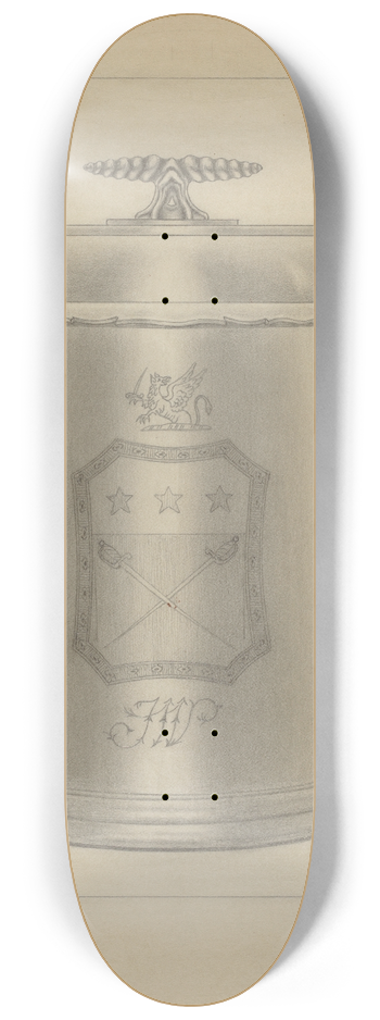 Hans Westendorff - Silver Tankard 8.25 inch art skate deck