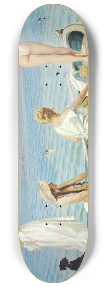Harald Slott-Mller - Badende unge piger 8.25 inch art skate deck