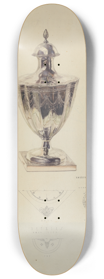 Hardin Walsh - Silver Sugar Urn 8.25 inch art skate deck
