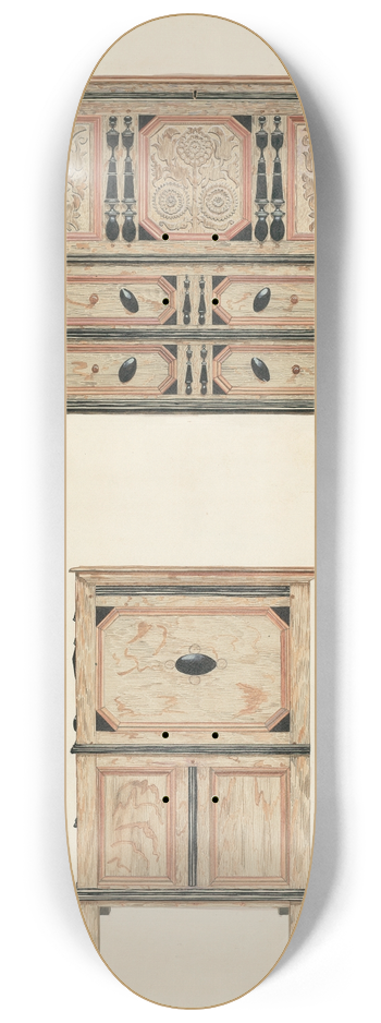 Harold Merriam - Tulip and Sunflower Chest 8.25 inch art skate deck