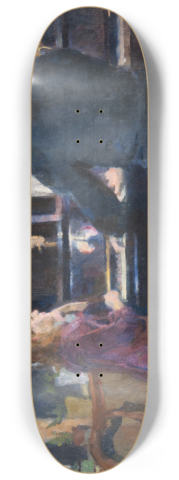 Harriet Backer - Big Brother Playing 8.25 inch art skate deck