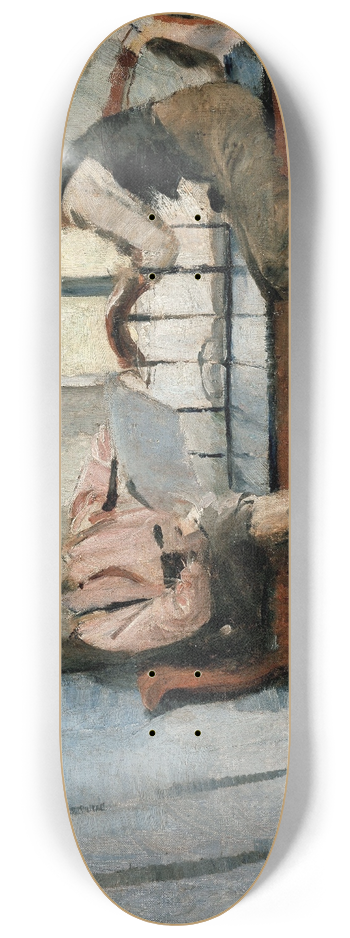 Harriet Backer - Farm Interior, Knabberud in Brum 8.25 inch art skate deck