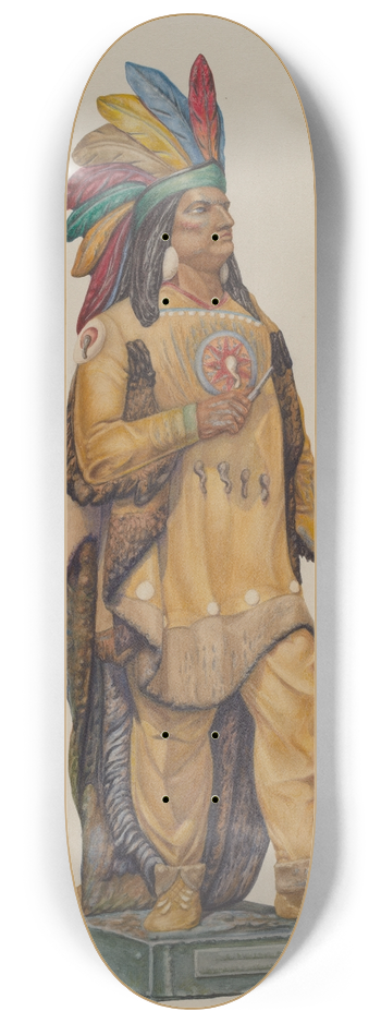 Harriette Gale - Cigar Store Indian 8.25 inch art skate deck