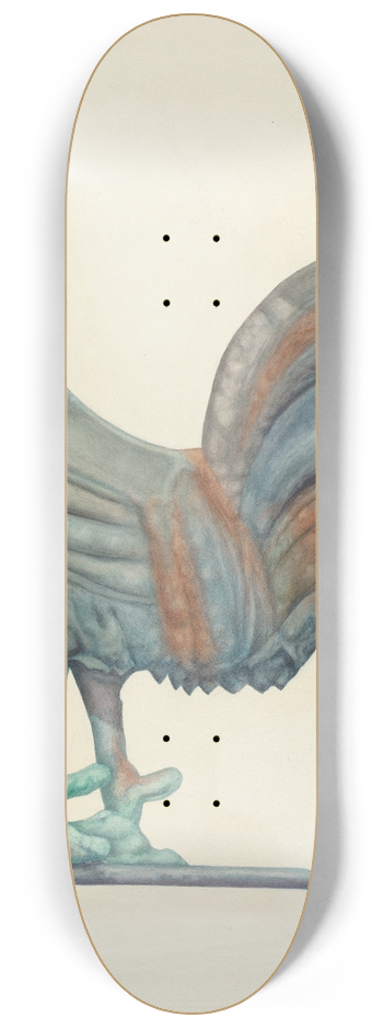 Harriette Gale - Copper Cock Weather Vane 8.25 inch art skate deck