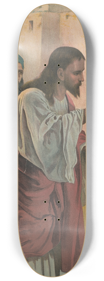 Harris, Jones & Co - Christ and the blind man 8.25 inch art skate deck
