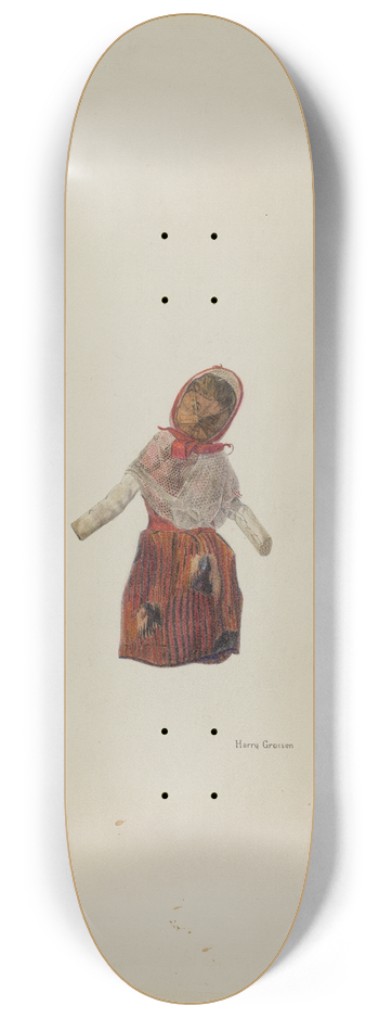 Harry Grossen - Hickory Nut Doll 8.25 inch art skate deck